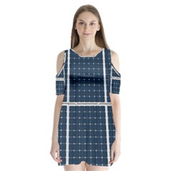 Solar Power Panel Shoulder Cutout Velvet One Piece by FunnyCow
