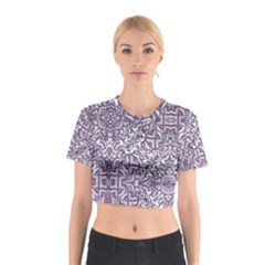 Colorful Intricate Tribal Pattern Cotton Crop Top by dflcprints