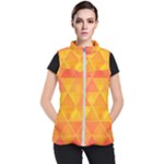 Background Colorful Abstract Women s Puffer Vest