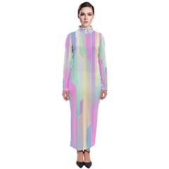Background Abstract Pastels Turtleneck Maxi Dress by Nexatart