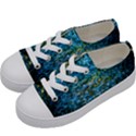 Water Color Yellow Kids  Low Top Canvas Sneakers View2