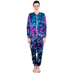 Water Color Violet Onepiece Jumpsuit (ladies)  by FunnyCow