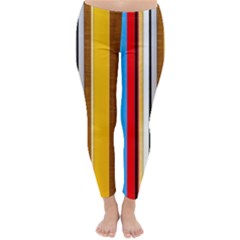 Colorful Stripes Classic Winter Leggings by FunnyCow