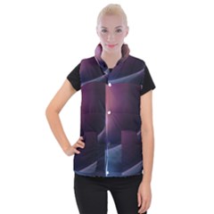 Abstract Form Color Background Women s Button Up Vest by Nexatart