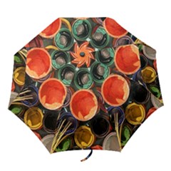 Color Box Colorful Art Artwork Folding Umbrellas by Nexatart