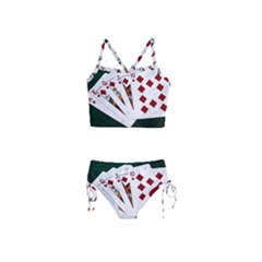 Poker Hands   Royal Flush Diamonds Girls  Tankini Swimsuit by FunnyCow