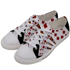 Poker Hands   Royal Flush Diamonds Women s Low Top Canvas Sneakers by FunnyCow