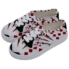 Poker Hands   Royal Flush Diamonds Kids  Classic Low Top Sneakers by FunnyCow