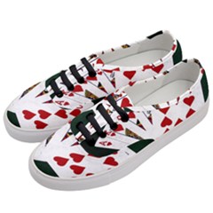 Poker Hands   Royal Flush Hearts Women s Classic Low Top Sneakers by FunnyCow