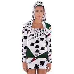 Poker Hands   Royal Flush Spades Long Sleeve Hooded T-shirt by FunnyCow