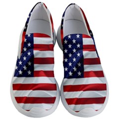 American Usa Flag Women s Lightweight Slip Ons by FunnyCow