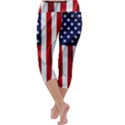 American Usa Flag Vertical Capri Yoga Leggings View4