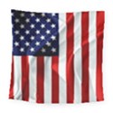 American Usa Flag Vertical Square Tapestry (Large) View1