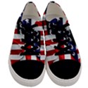 American Usa Flag Vertical Men s Low Top Canvas Sneakers View1