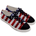 American Usa Flag Vertical Men s Low Top Canvas Sneakers View3