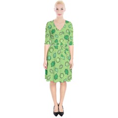 Funny Greens And Salad Wrap Up Cocktail Dress by kostolom3000shop