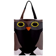 Sowa Owls Bird Wild Birds Pen Zipper Classic Tote Bag