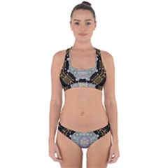 Butterflies And Flowers A In Romantic Universe Cross Back Hipster Bikini Set by pepitasart
