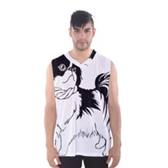 Animal Canine Dog Japanese Chin Men s Basketball Tank Top by Sapixe