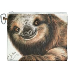 Sloth Smiles Canvas Cosmetic Bag (xxxl)
