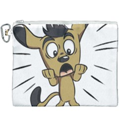 Animal Canine Cartoon Dog Pet Canvas Cosmetic Bag (xxxl) by Sapixe
