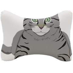 Cat Kitty Gray Tiger Tabby Pet Seat Head Rest Cushion