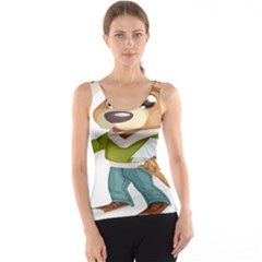 Dog Pet Dressed Point Papers Tank Top