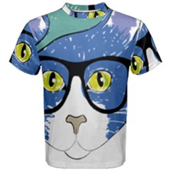 Drawing Cat Pet Feline Pencil Men s Cotton Tee by Sapixe