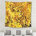Birch Tree Yellow Leaves Square Tapestry (Large) View2