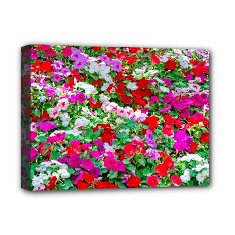 Colorful Petunia Flowers Deluxe Canvas 16  X 12   by FunnyCow