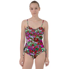 Colorful Petunia Flowers Sweetheart Tankini Set by FunnyCow