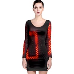 The Time Is Now Long Sleeve Bodycon Dress by FunnyCow