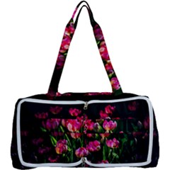 Pink Tulips Dark Background Multi Function Bag	 by FunnyCow