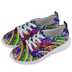 Colorful Bicycles In A Row Women s Lightweight Sports Shoes by FunnyCow