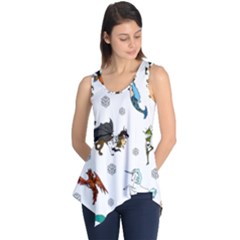 Dundgeon And Dragons Dice And Creatures Sleeveless Tunic by IIPhotographyAndDesigns