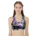 Lilac Bumble Bee Sports Bra with Border