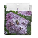 Lilac Bumble Bee Duvet Cover Double Side (Full/ Double Size)