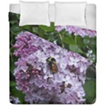 Lilac Bumble Bee Duvet Cover Double Side (California King Size)