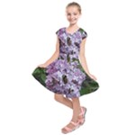 Lilac Bumble Bee Kids  Short Sleeve Dress