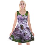 Lilac Bumble Bee Reversible Velvet Sleeveless Dress