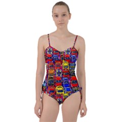 Colorful Toy Racing Cars Sweetheart Tankini Set by FunnyCow