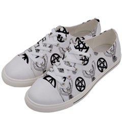 Owls And Pentacles Women s Low Top Canvas Sneakers by IIPhotographyAndDesigns