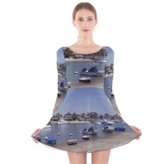 Balboa 3 Long Sleeve Velvet Skater Dress by bestdesignintheworld
