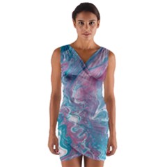 Ripples Wrap Front Bodycon Dress by lwdstudio
