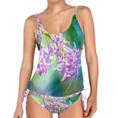 Beautiful Pink Lilac Flowers Tankini Set by FunnyCow