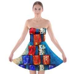 Soup Cans   After The Lunch Strapless Bra Top Dress by FunnyCow