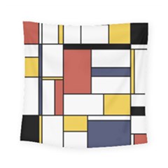 Neoplasticism Style Art Square Tapestry (small) by FunnyCow
