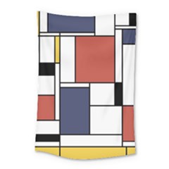 Neoplasticism Abstract Art Small Tapestry by FunnyCow
