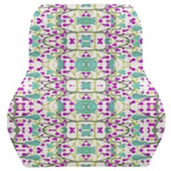 Colorful Modern Floral Baroque Pattern 7500 Car Seat Back Cushion  by dflcprints