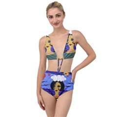 Girl By The Sea Tied Up Two Piece Swimsuit by snowwhitegirl